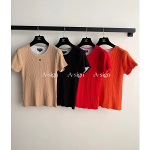 샤넬 코코 비치 탑 반팔 티셔츠 (4color) [정상가450만원대]