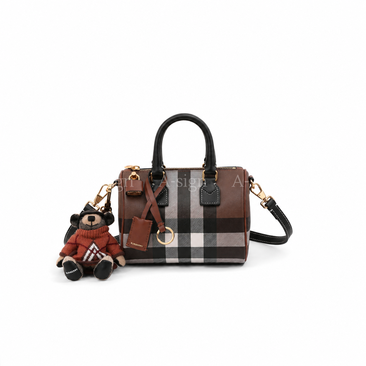 버버리 미니 체크 볼링백 [정상가190만원대]