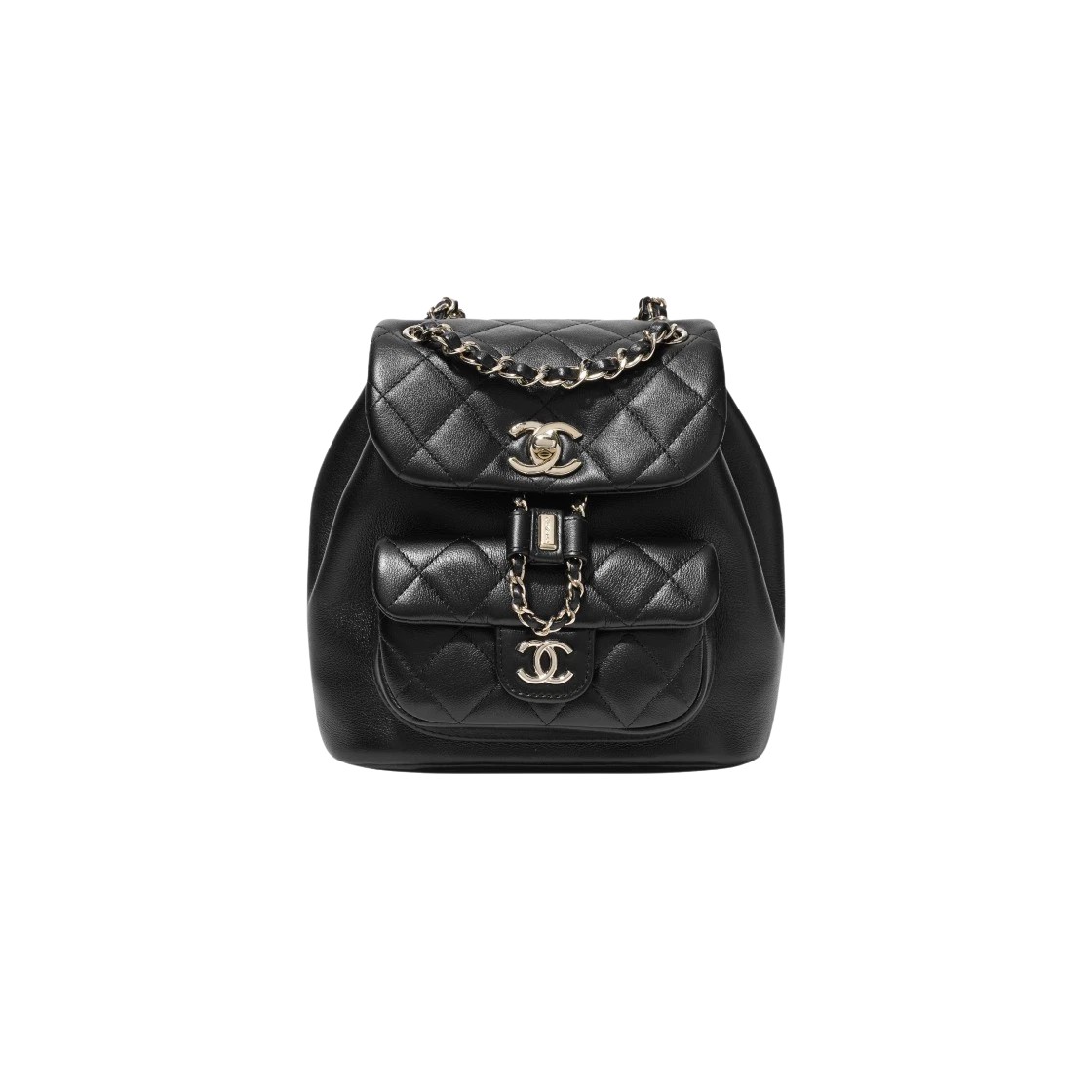 샤넬 듀마 원포켓 백팩 스몰 블랙 금장 [정상가900만원대]